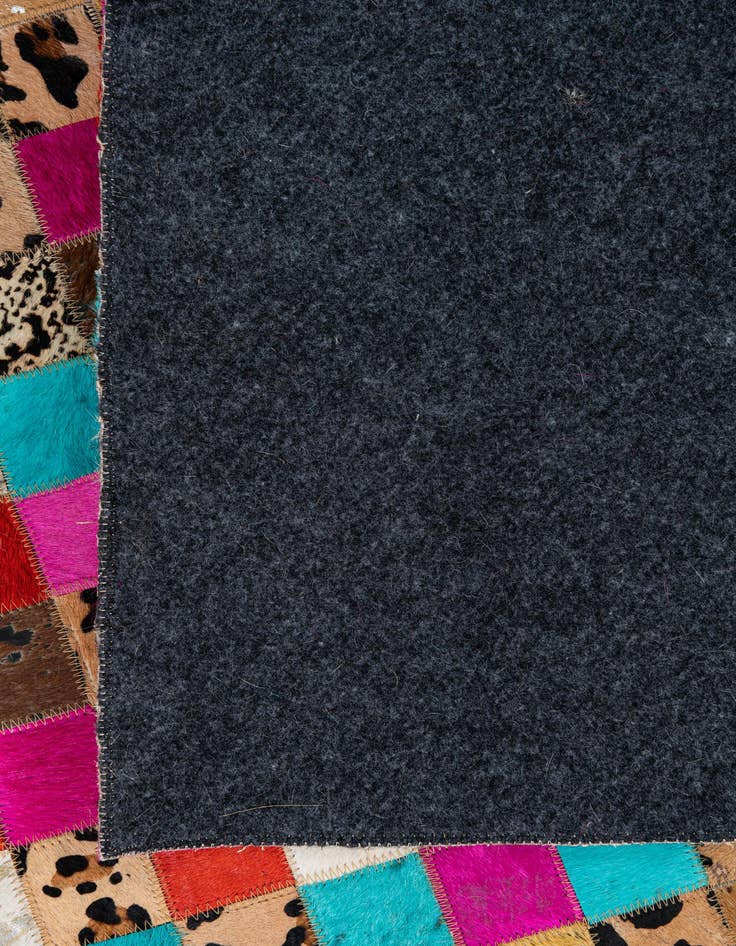 Detail image of  8' x 9' 10 Cowhide Leather Rug