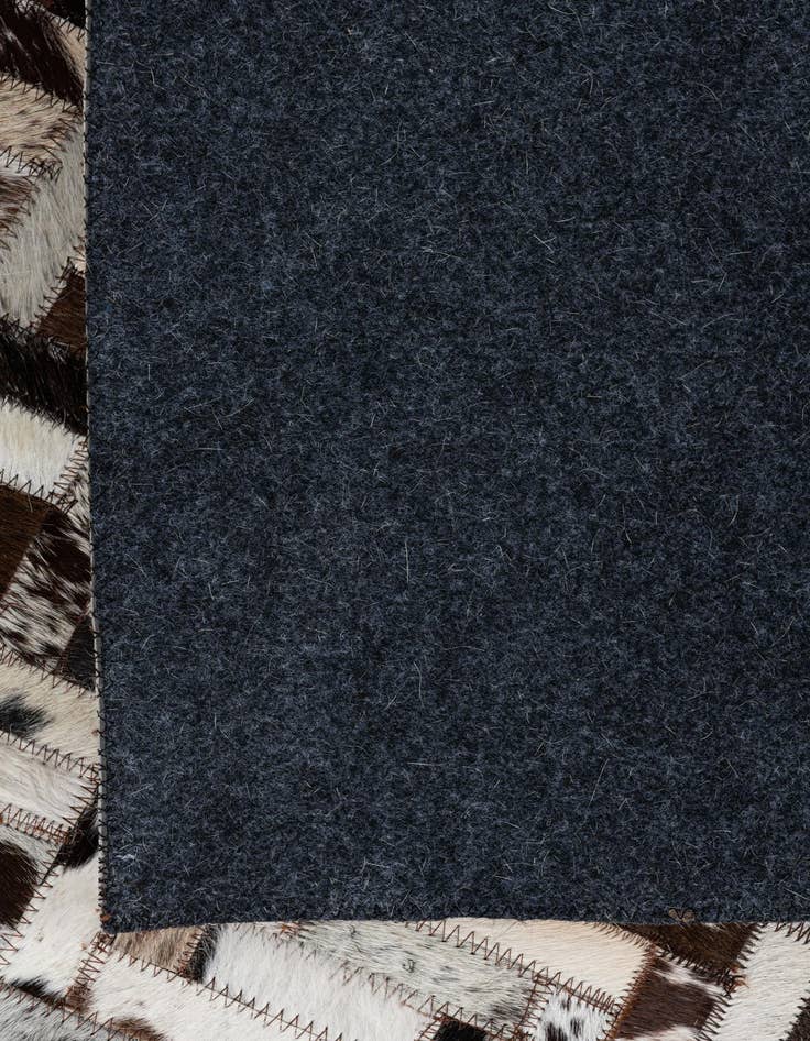 Detail image of  8' 1 x 9' 10 Cowhide Leather Rug