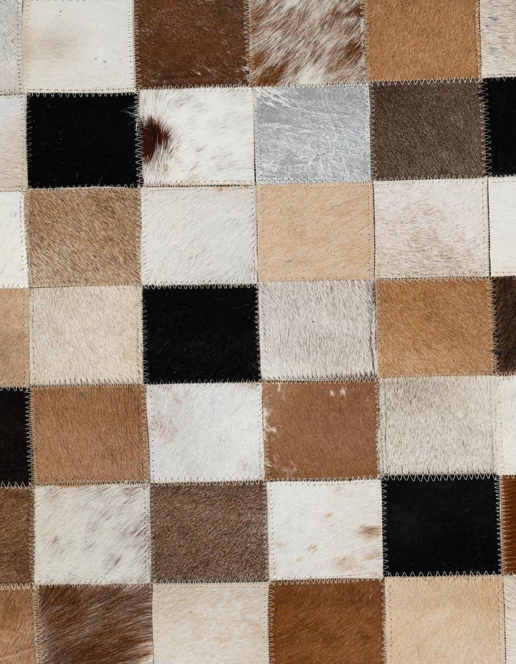 Detail image of  8' x 10' Cowhide Leather Rug