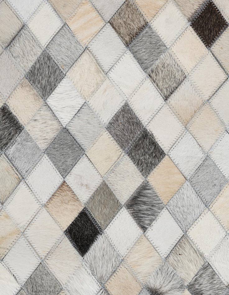 Detail image of  8' x 9' 10 Cowhide Leather Rug