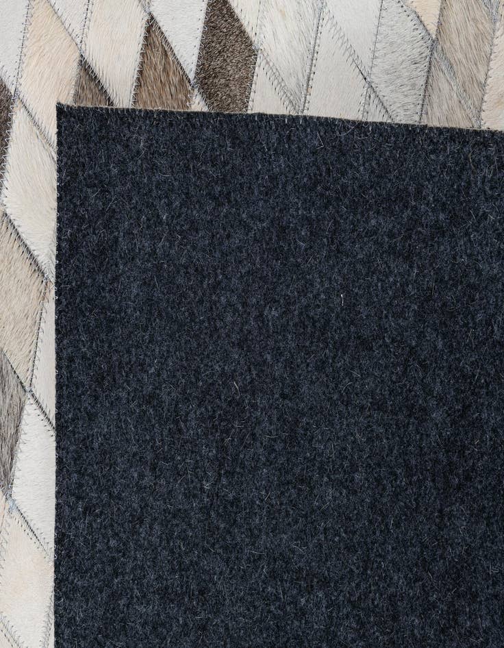 Detail image of  8' x 9' 10 Cowhide Leather Rug