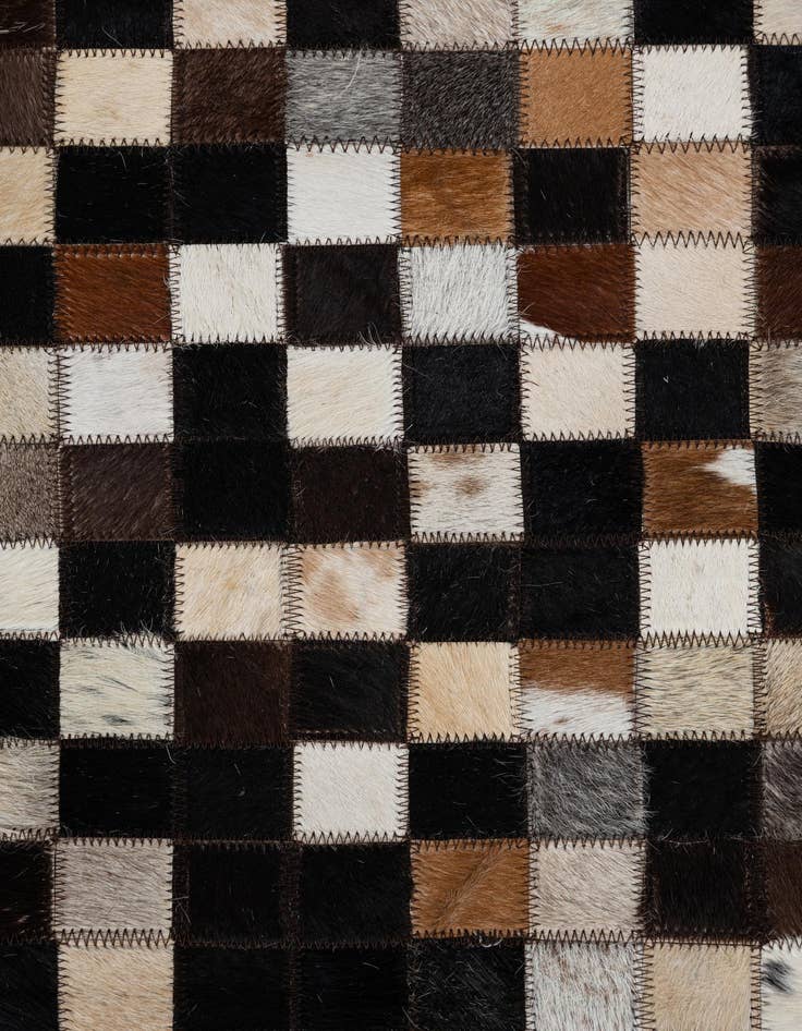 Detail image of  2' x 3' Cowhide Leather Rug