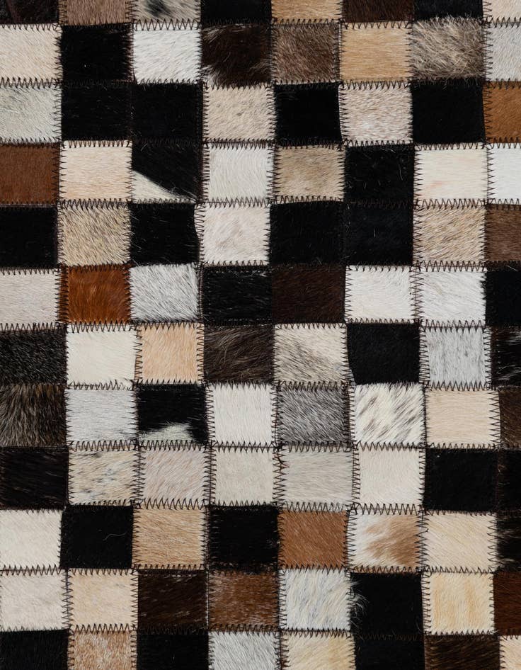 Detail image of  2' x 3' 1 Cowhide Leather Rug