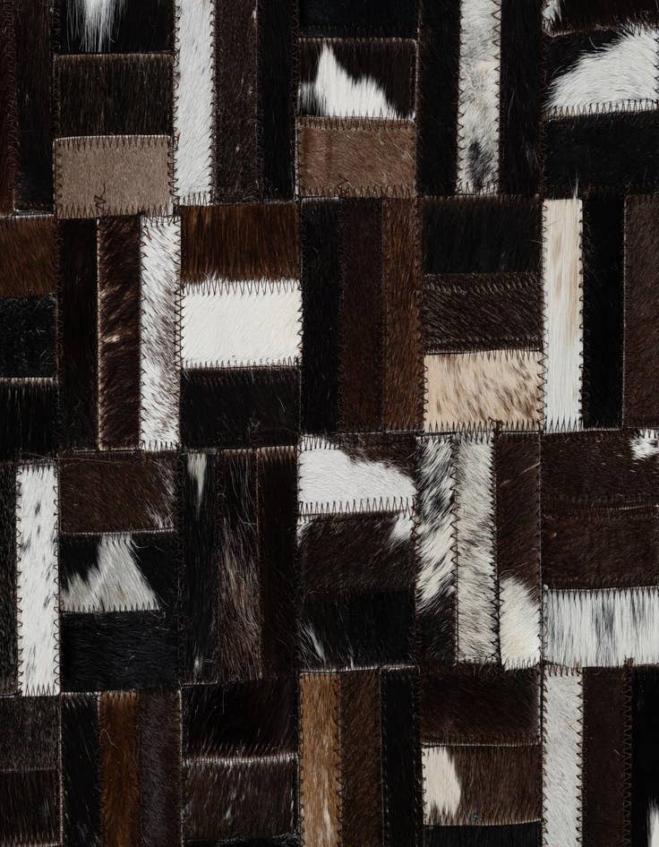 Detail image of  2' 1 x 3' Cowhide Leather Rug
