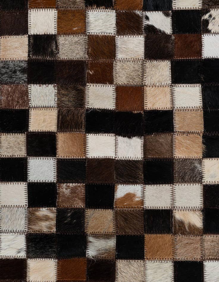 Detail image of  2' x 3' Cowhide Leather Rug