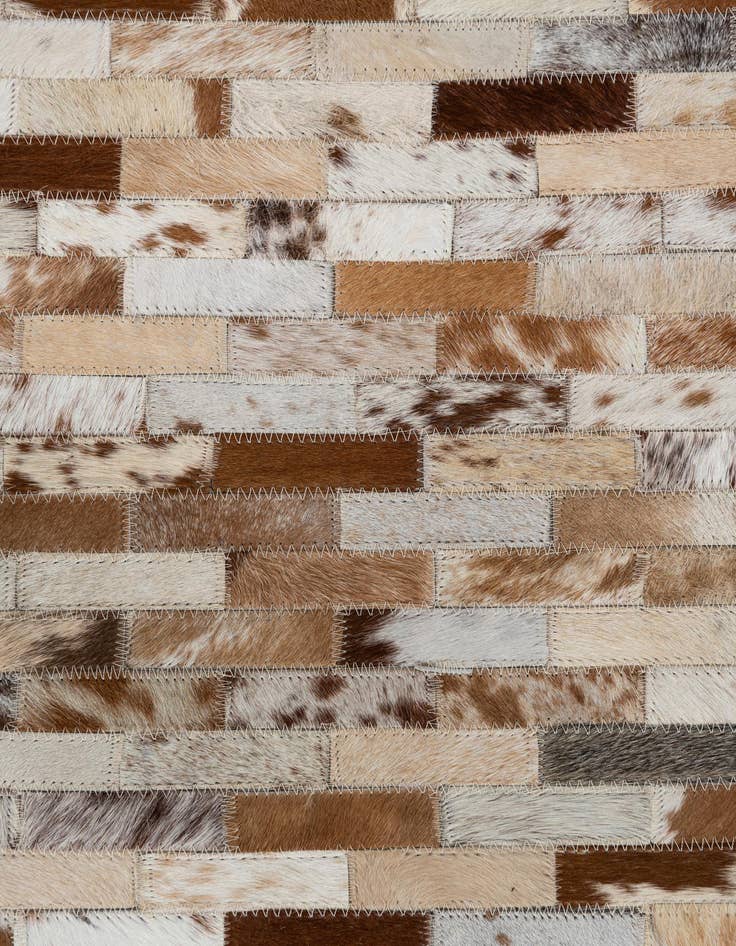 Detail image of  2' x 3' Cowhide Leather Rug