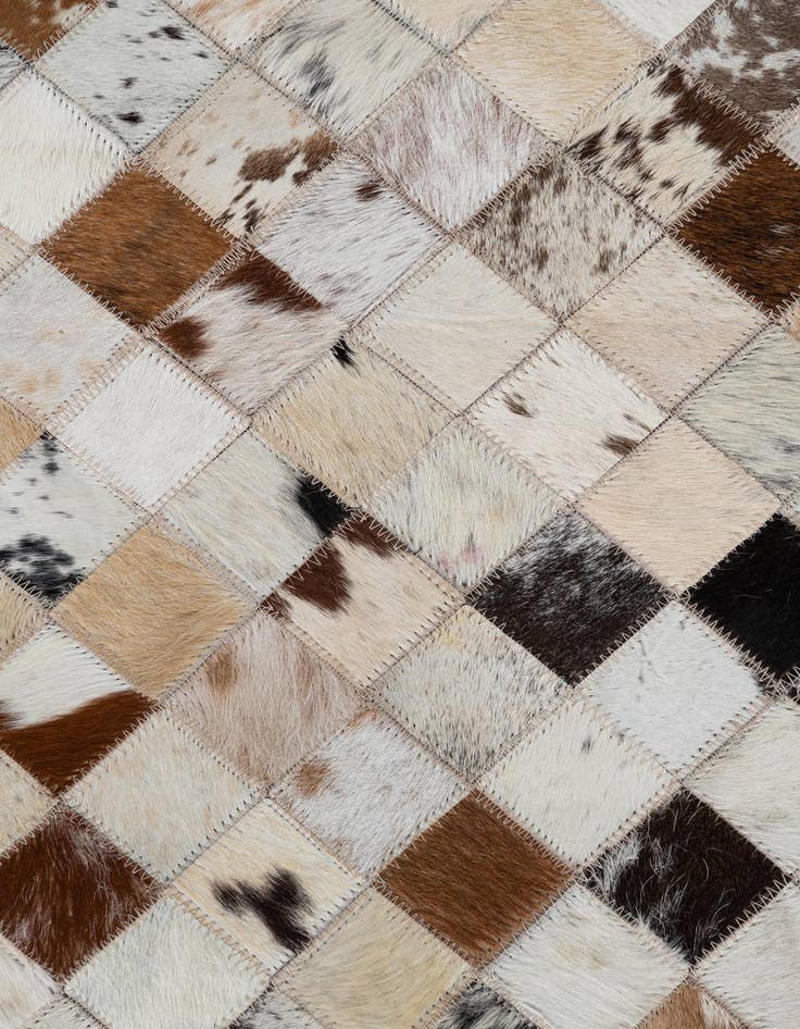 Detail image of  2' x 3' Cowhide Leather Rug