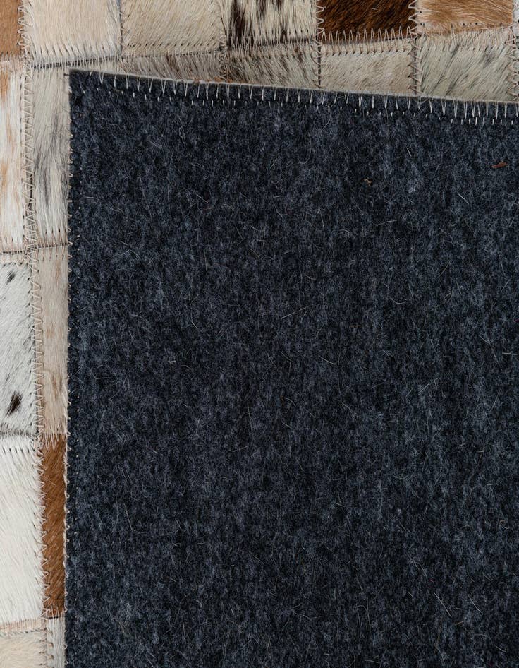 Detail image of  2' x 3' Cowhide Leather Rug
