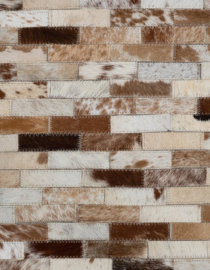 Detail image of  2' x 3' Cowhide Leather Rug