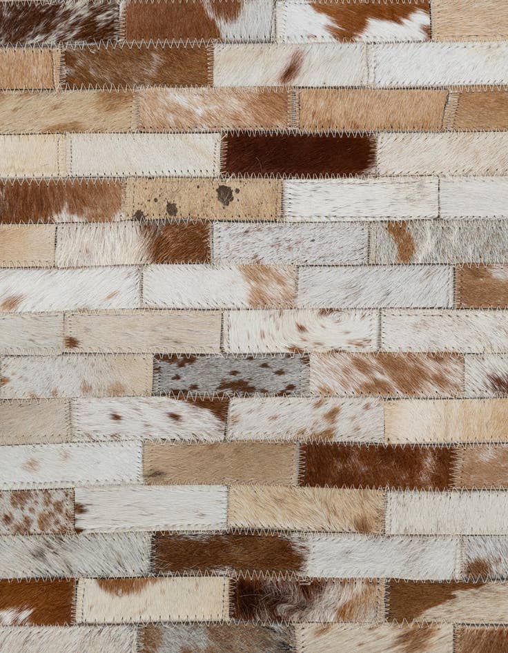 Detail image of  2' x 3' Cowhide Leather Rug