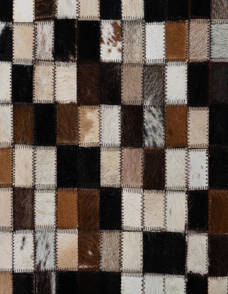 Detail image of  2' x 3' Cowhide Leather Rug