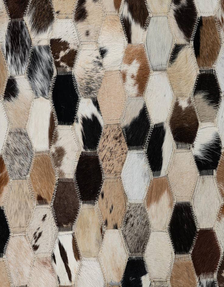 Detail image of  2' x 3' Cowhide Leather Rug