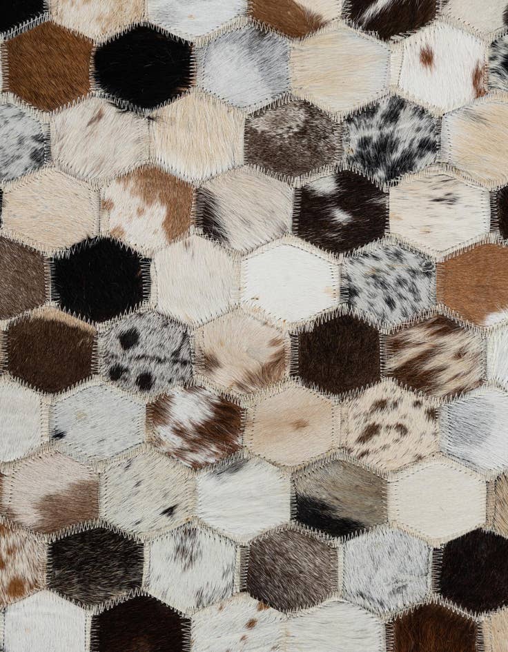 Detail image of  2' x 3' Cowhide Leather Rug