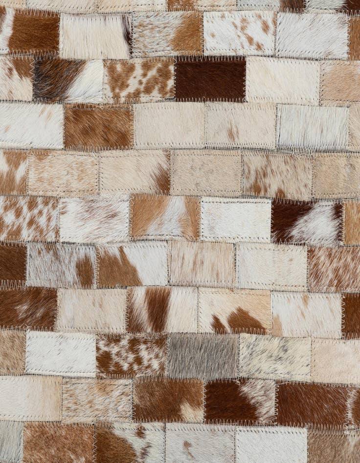 Detail image of  2' x 3' Cowhide Leather Rug