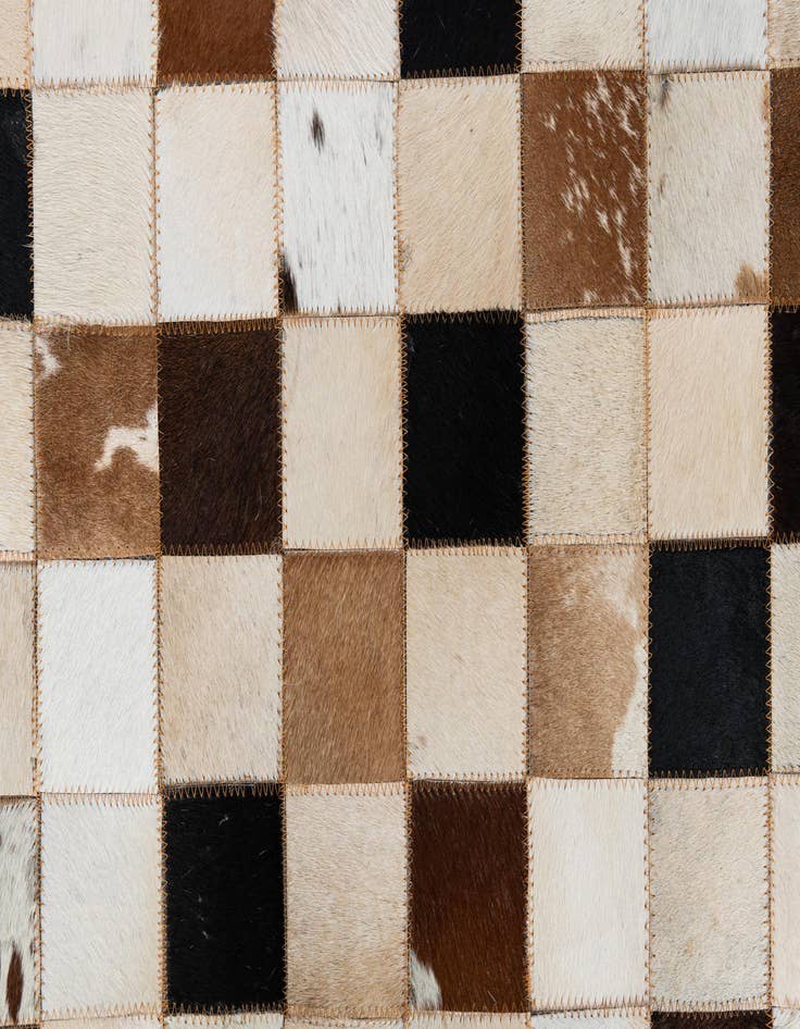 Detail image of  5' x 8' Cowhide Leather Rug