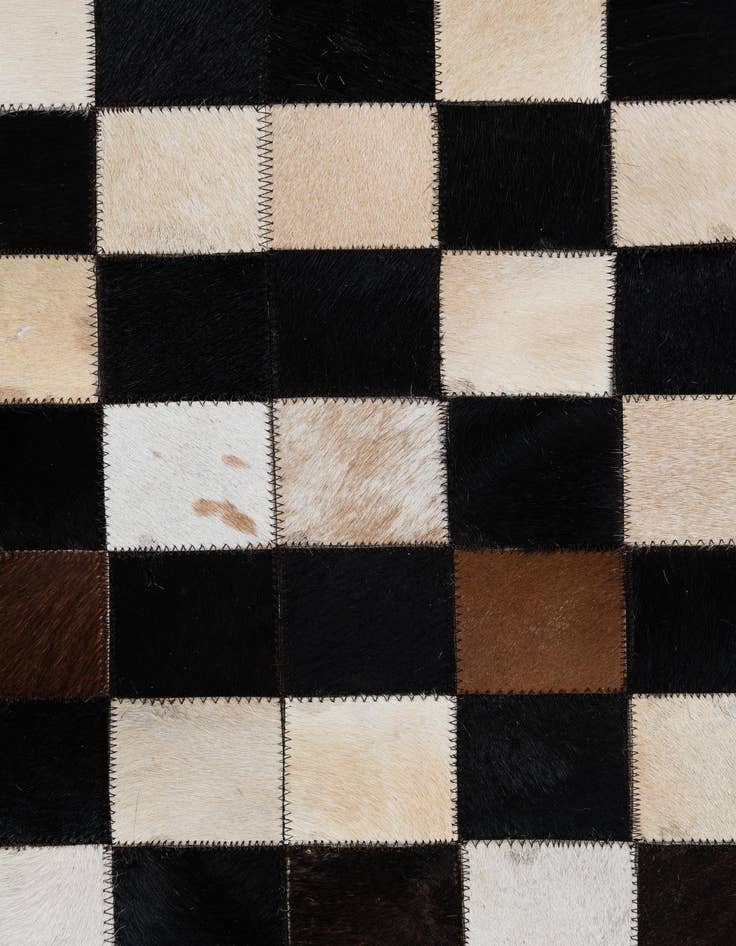 Detail image of  5' x 8' Cowhide Leather Rug