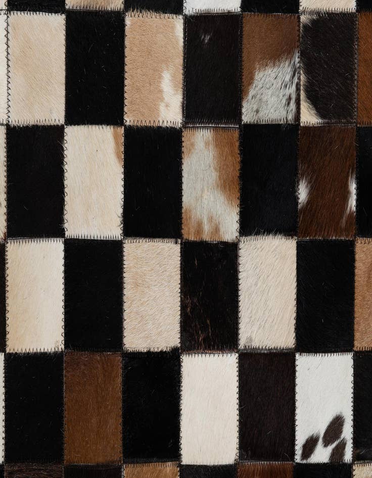 Detail image of  5' x 8' Cowhide Leather Rug