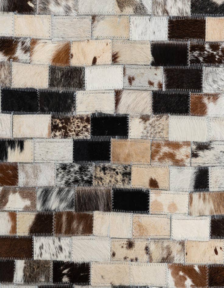 Detail image of  5' x 8' Cowhide Leather Rug