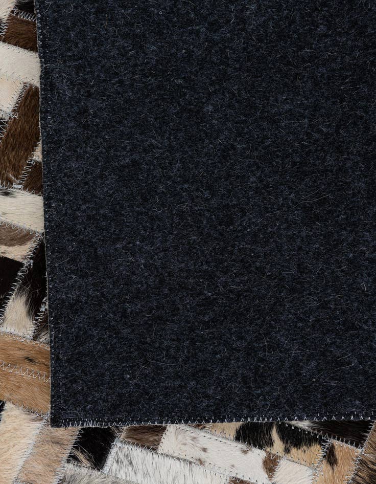 Detail image of  5' x 7' 8 Cowhide Leather Rug