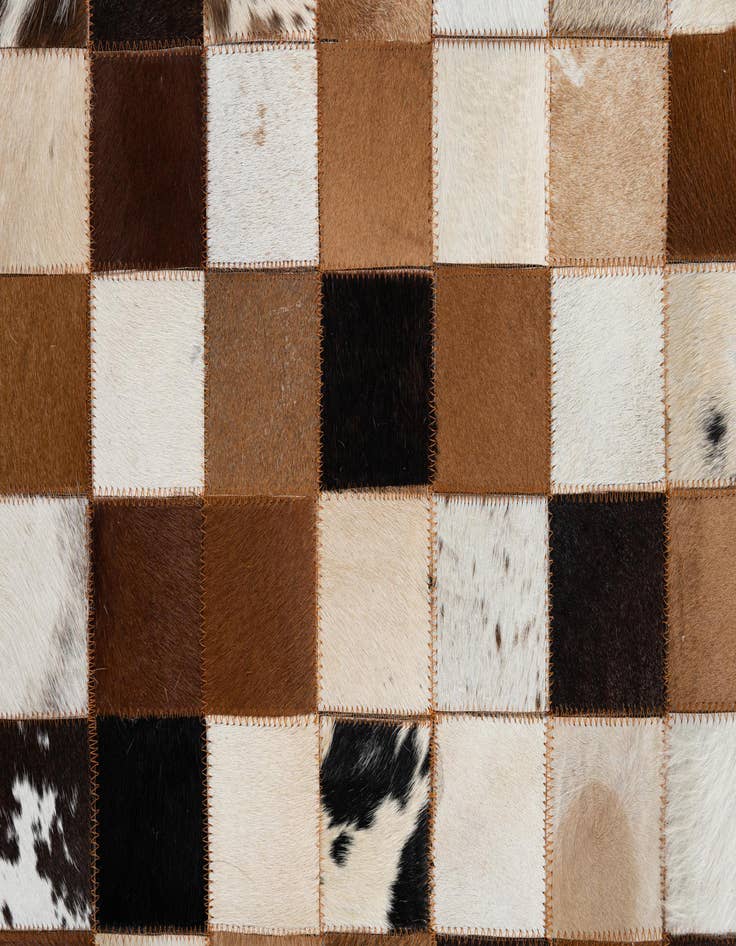 Detail image of  5' x 8' Cowhide Leather Rug