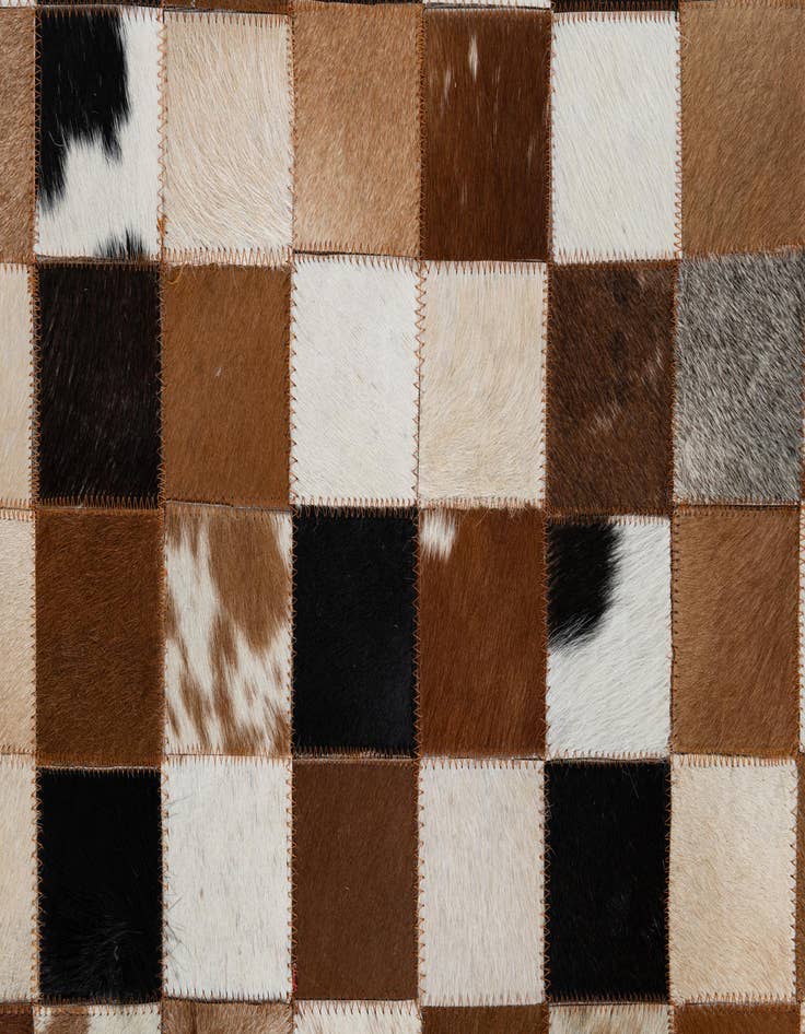 Detail image of  5' x 8' Cowhide Leather Rug
