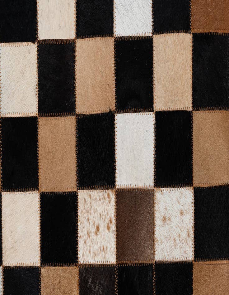 Detail image of  5' x 8' Cowhide Leather Rug