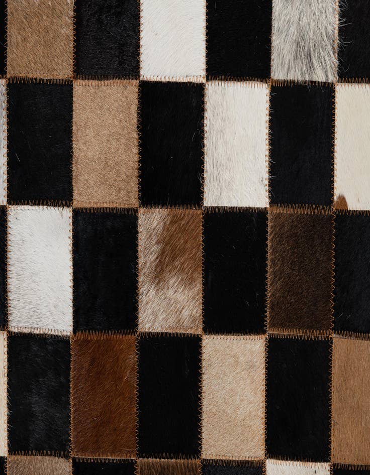 Detail image of  5' x 8' Cowhide Leather Rug