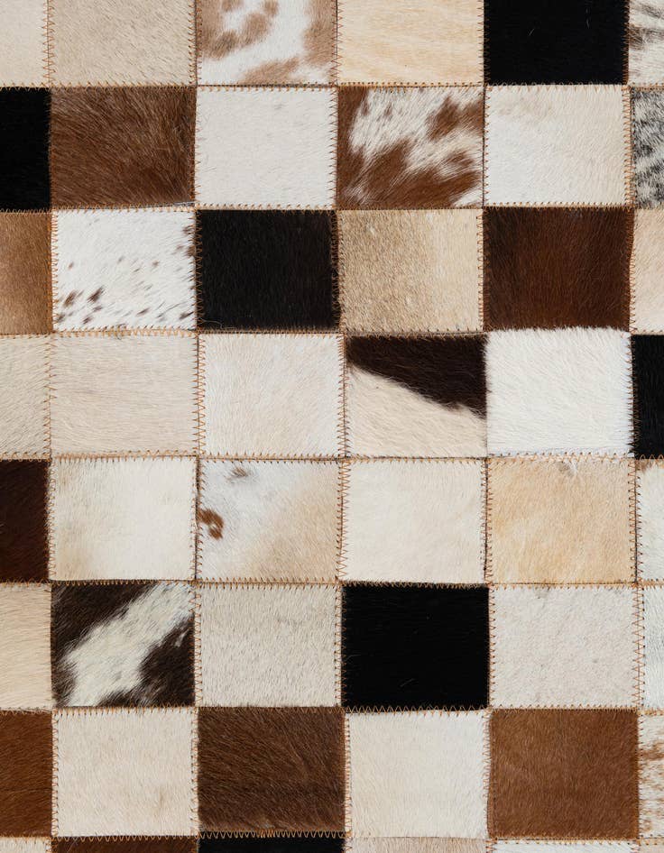 Detail image of  5' x 8' Cowhide Leather Rug