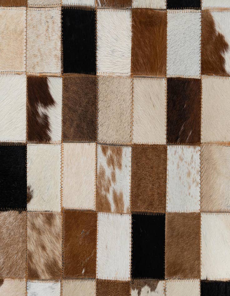Detail image of  5' x 8' Cowhide Leather Rug