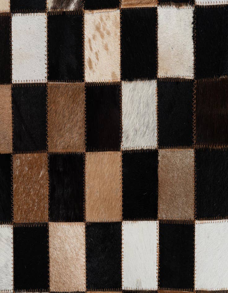 Detail image of  5' x 8' Cowhide Leather Rug