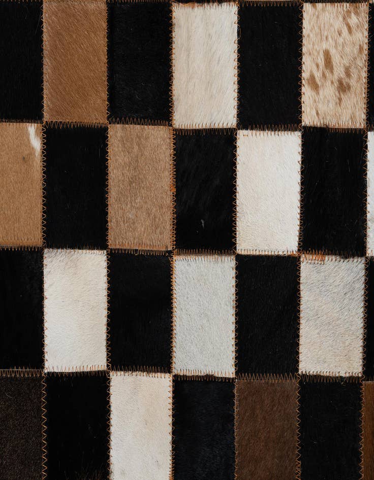 Detail image of  5' x 8' Cowhide Leather Rug