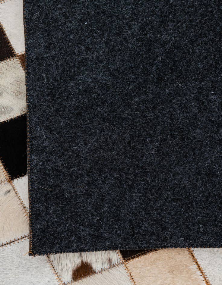 Detail image of  5' 1 x 8' Cowhide Leather Rug