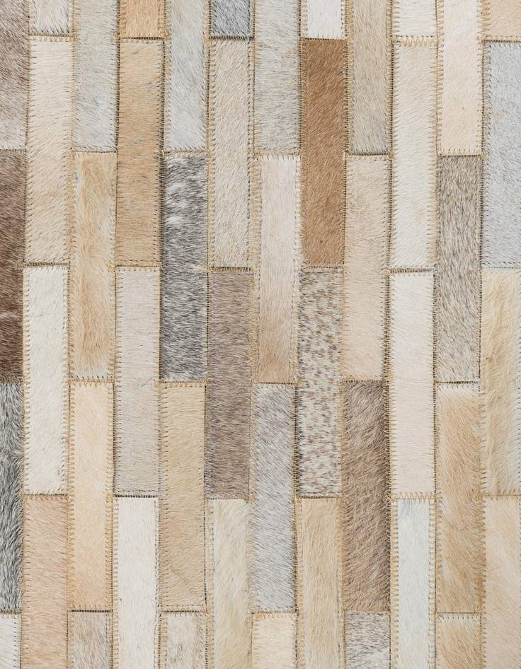 Detail image of  5' x 8' 1 Cowhide Leather Rug