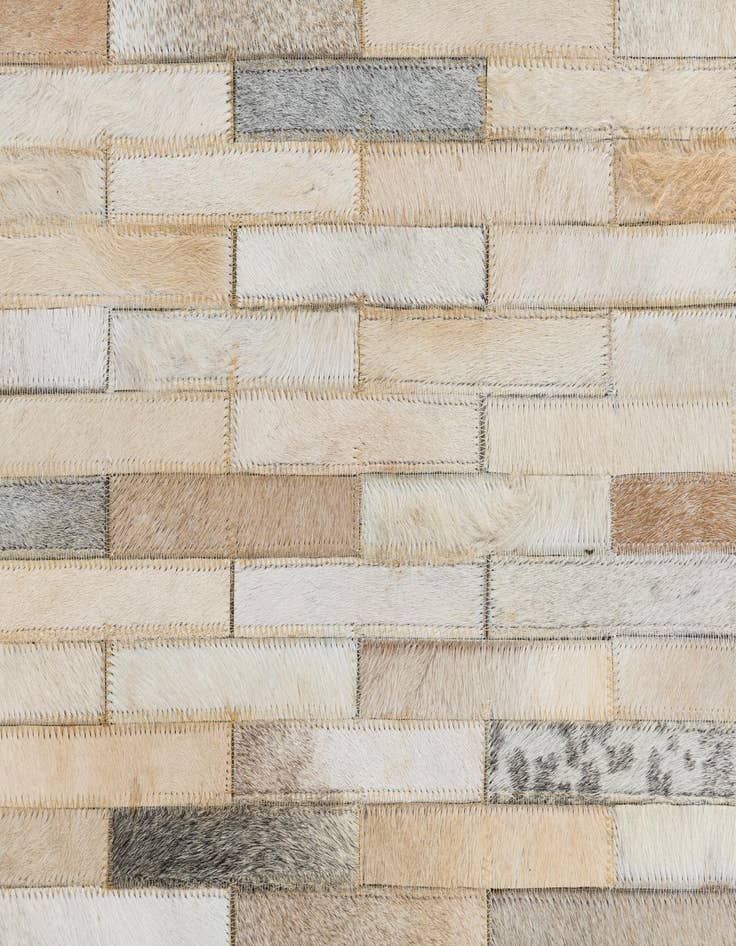 Detail image of  5' x 8' 1 Cowhide Leather Rug