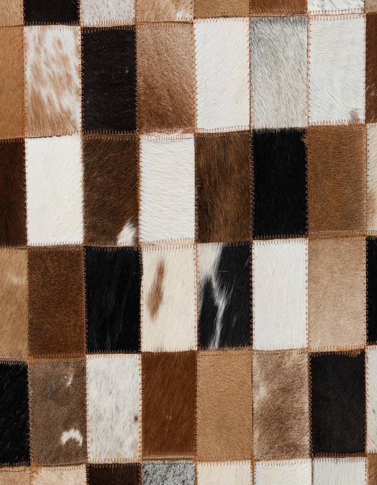 Detail image of  5' 1 x 8' Cowhide Leather Rug