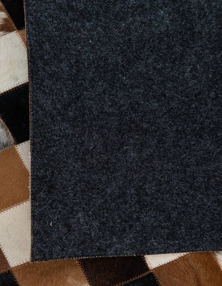 Detail image of  5' 1 x 8' Cowhide Leather Rug