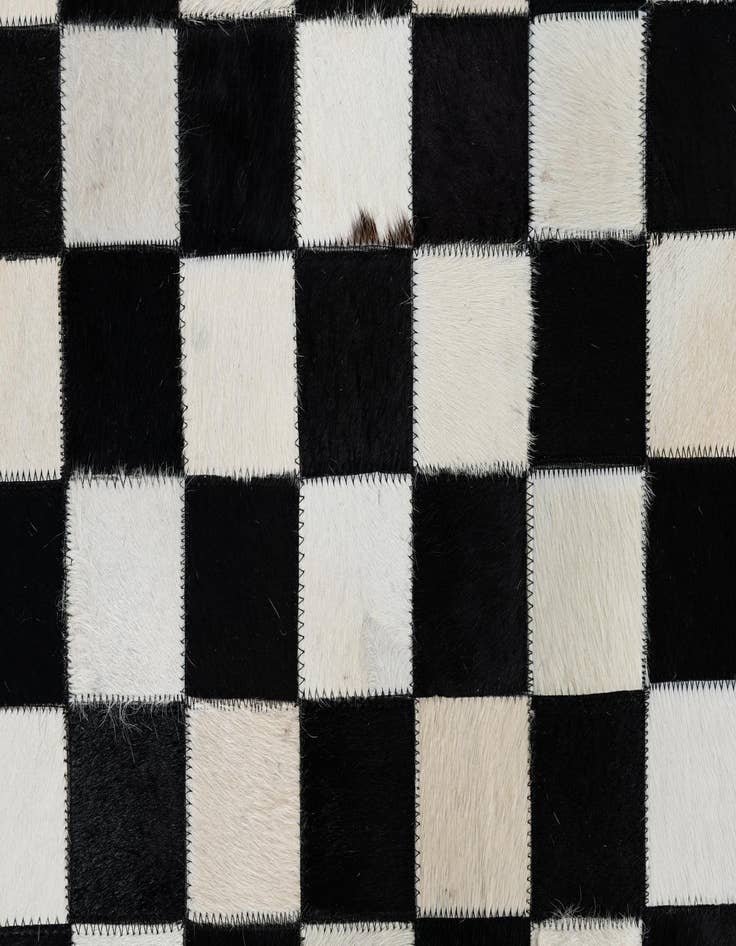 Detail image of  5' 1 x 8' Cowhide Leather Rug