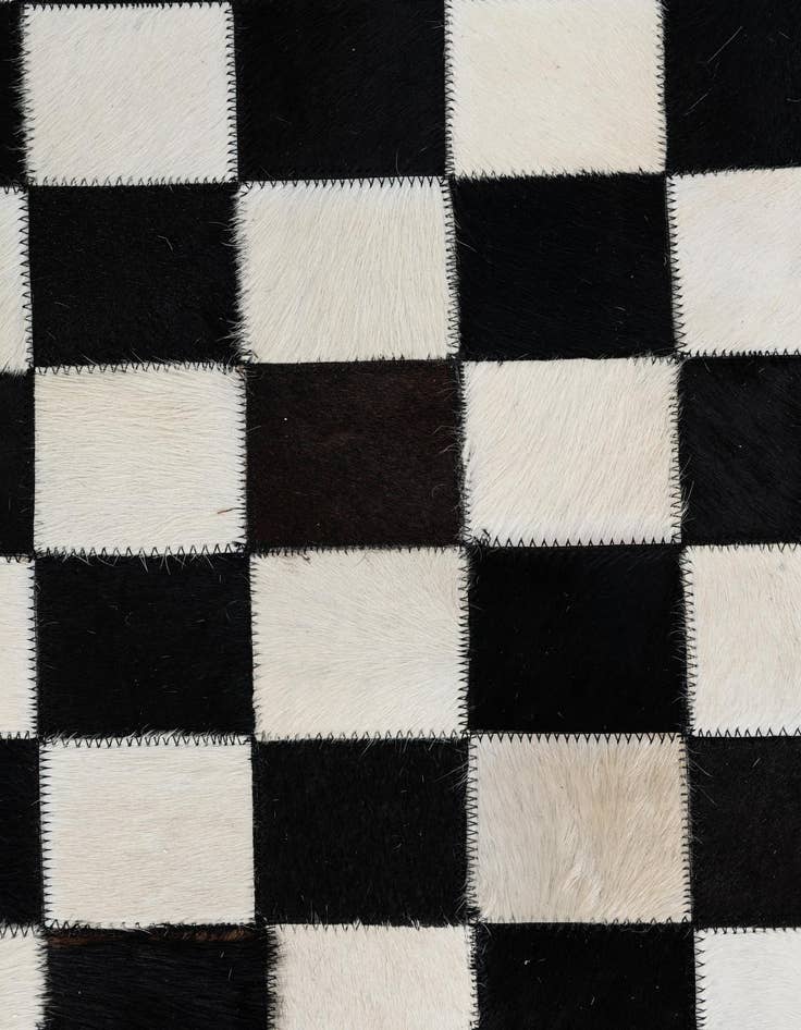 Detail image of  5' x 8' Cowhide Leather Rug