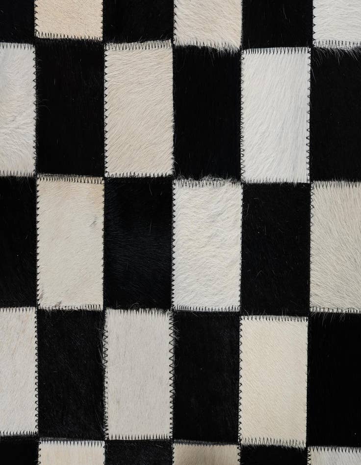 Detail image of  5' x 8' Cowhide Leather Rug
