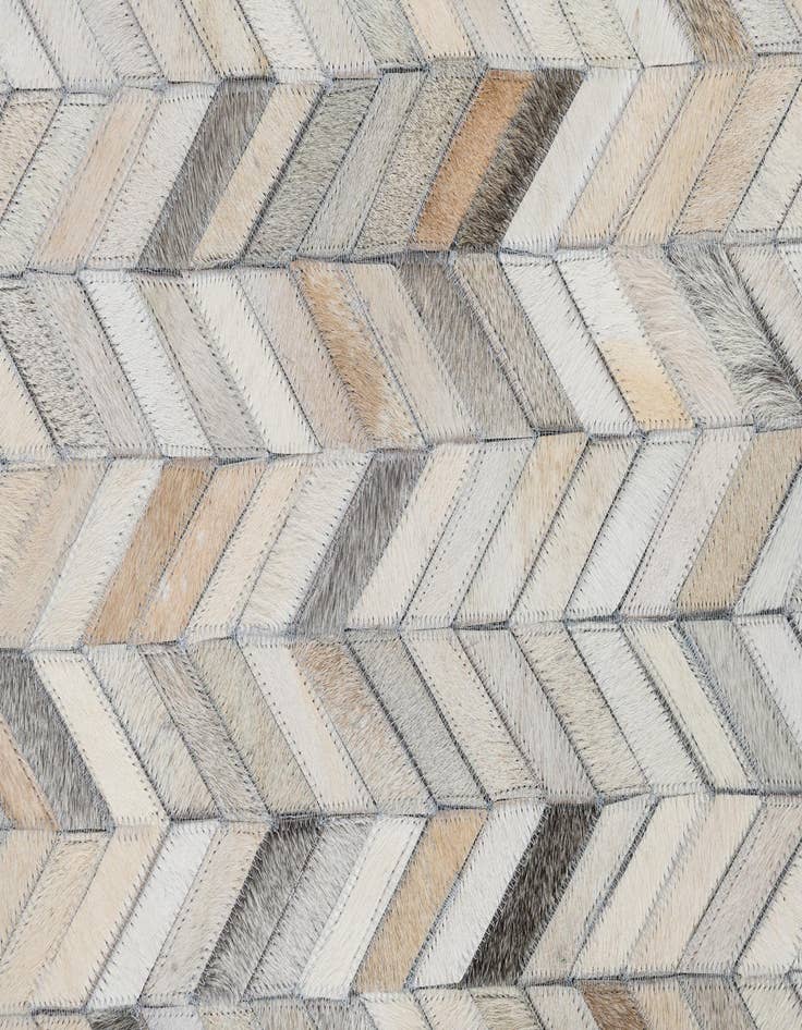 Detail image of  5' x 7' 10 Cowhide Leather Rug