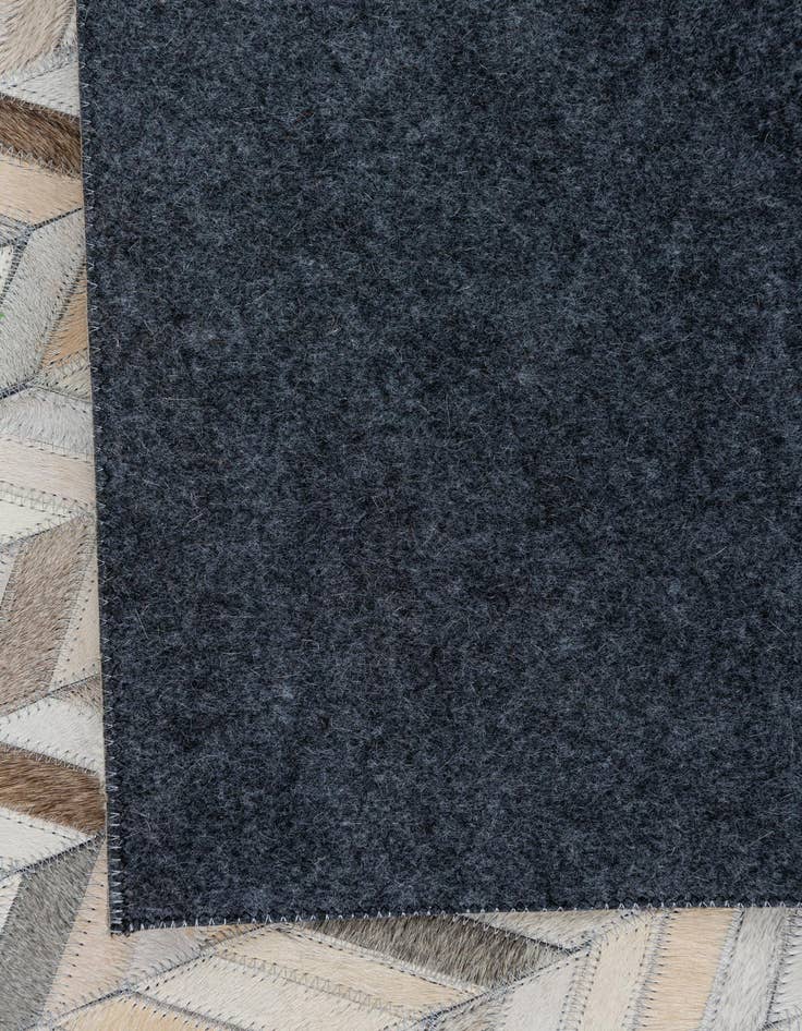 Detail image of  5' x 7' 10 Cowhide Leather Rug