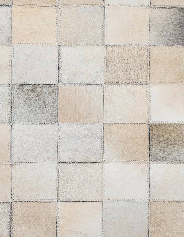 Detail image of  5' 1 x 8' Cowhide Leather Rug