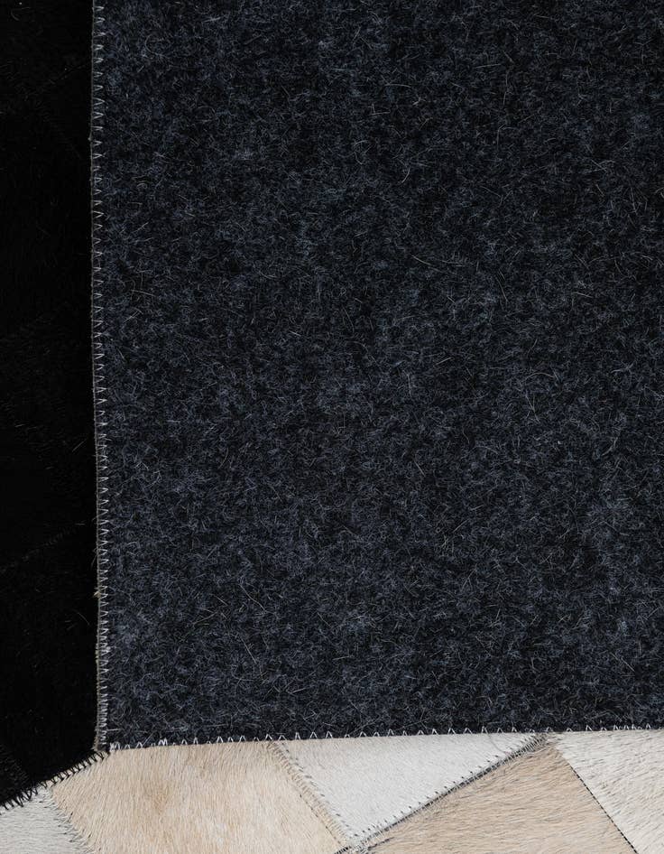 Detail image of  5' 1 x 8' Cowhide Leather Rug