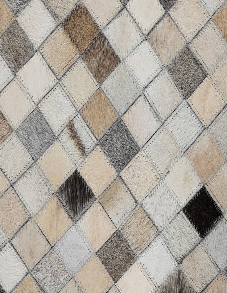 Detail image of  5' x 8' 1 Cowhide Leather Rug