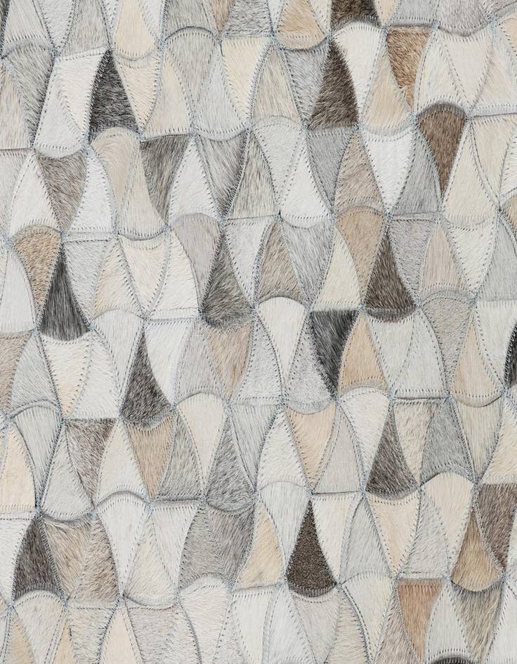 Detail image of  5' x 7' 10 Cowhide Leather Rug