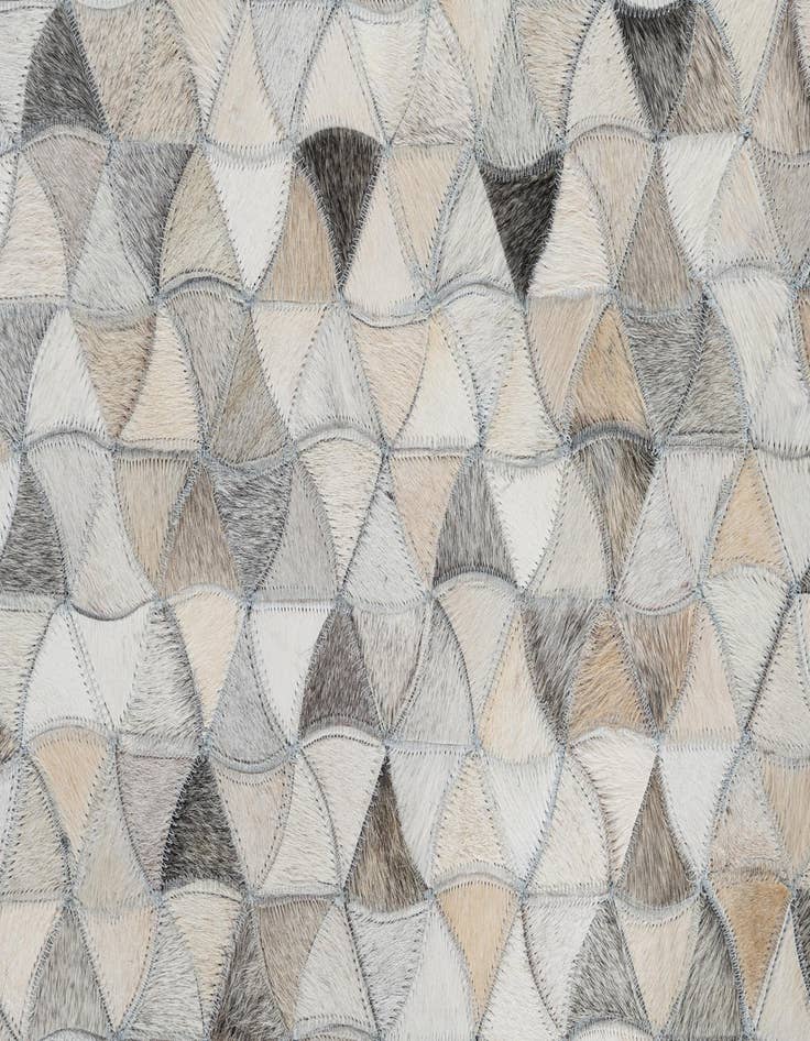 Detail image of  5' x 7' 10 Cowhide Leather Rug