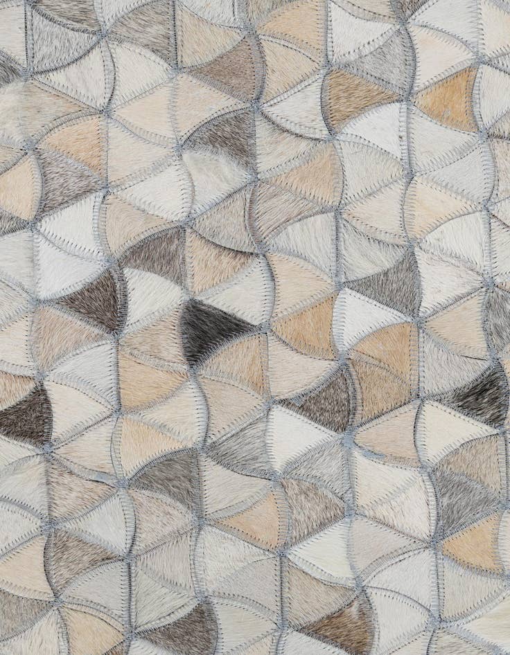 Detail image of  5' 1 x 8' Cowhide Leather Rug