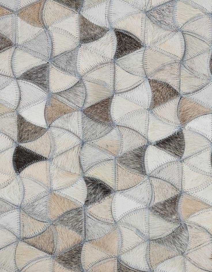 Detail image of  5' 1 x 8' Cowhide Leather Rug