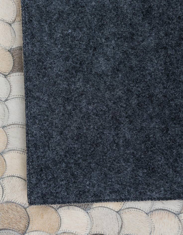 Detail image of  5' 4 x 8' Cowhide Leather Rug