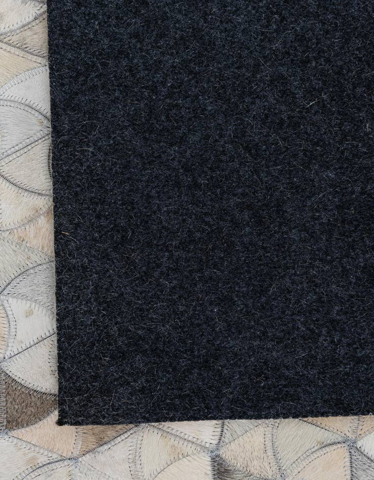 Detail image of  5' 2 x 8' 1 Cowhide Leather Rug